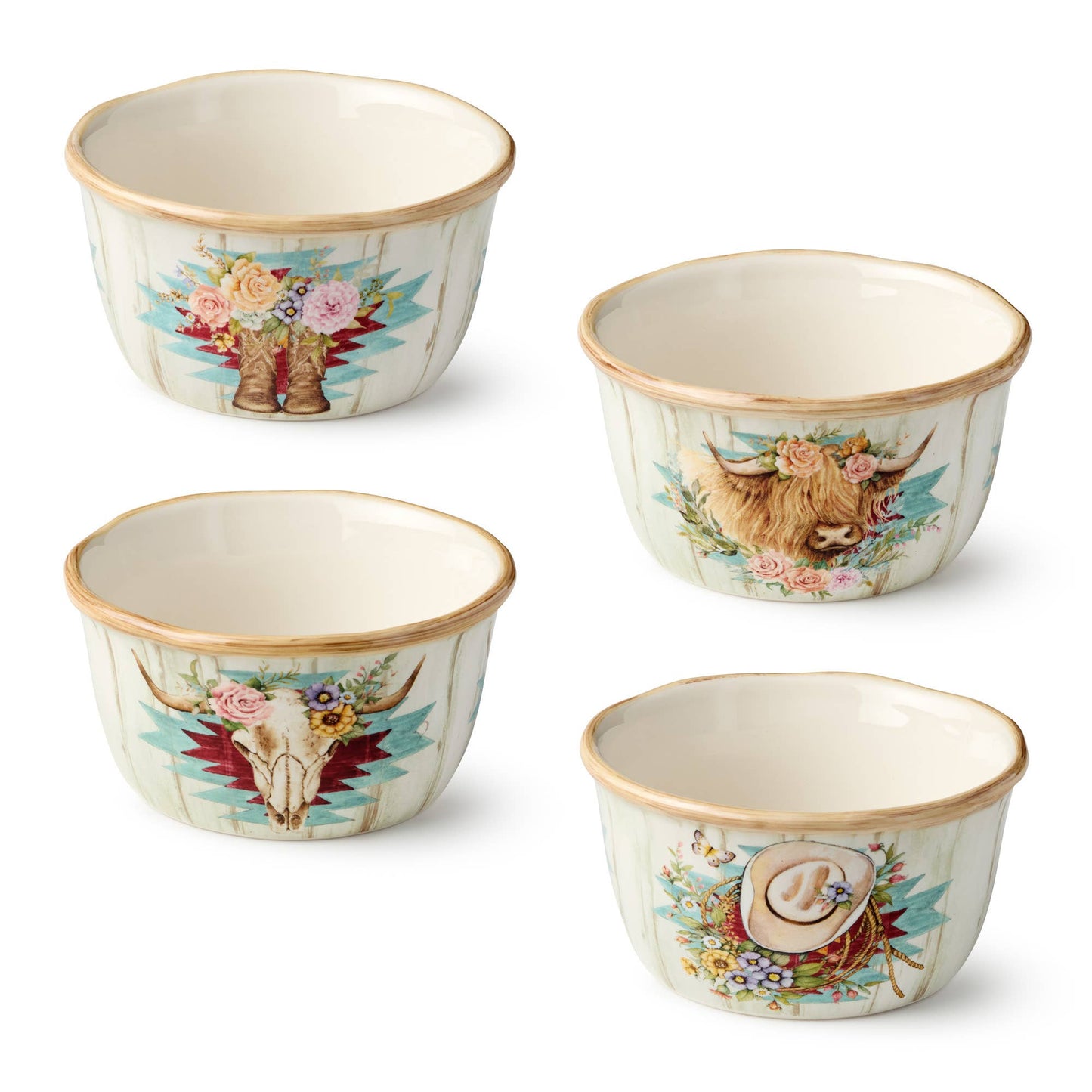 Rosewood Ranch Ice Cream Bowl 5.25" x 3" 4 asst.