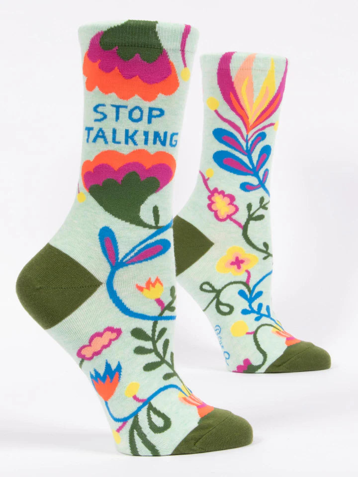 STOP TALKING CREW SOCKS