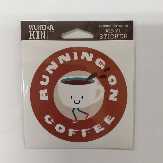 RUNNING ON COFFEE STICKERS