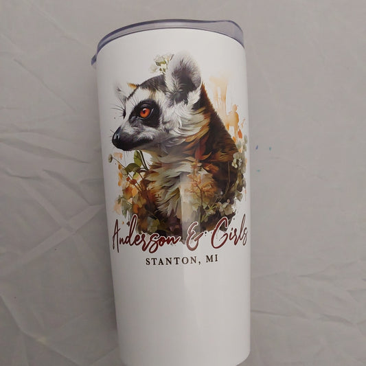 MASTERPIECE LEMUR RAINFOREST STAINLESS 20 OZ MUG