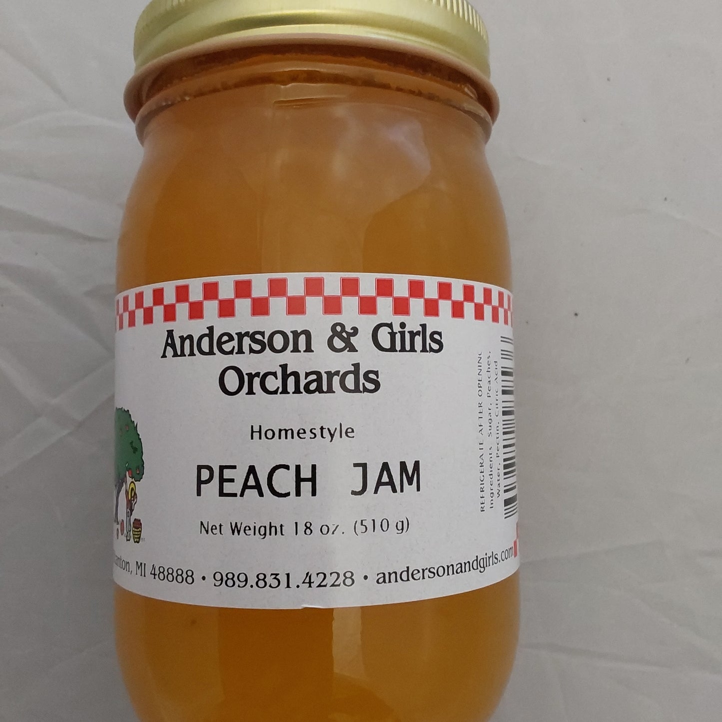 PEACH JAM 16 OZ