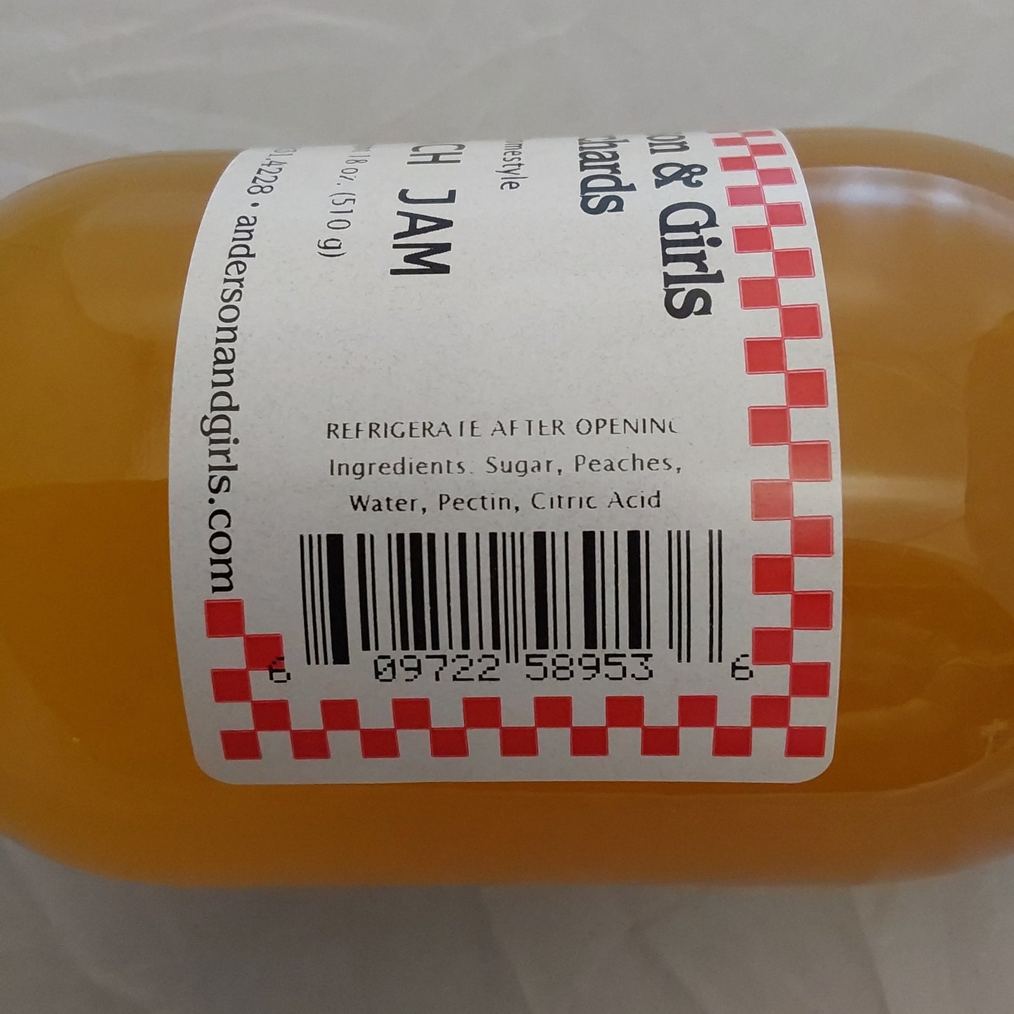 PEACH JAM 16 OZ