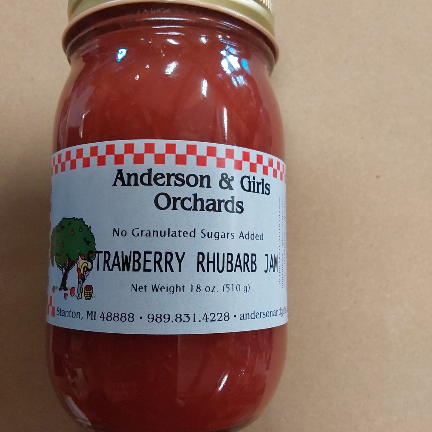 SF STRAWBERRY RHUBARB JAM