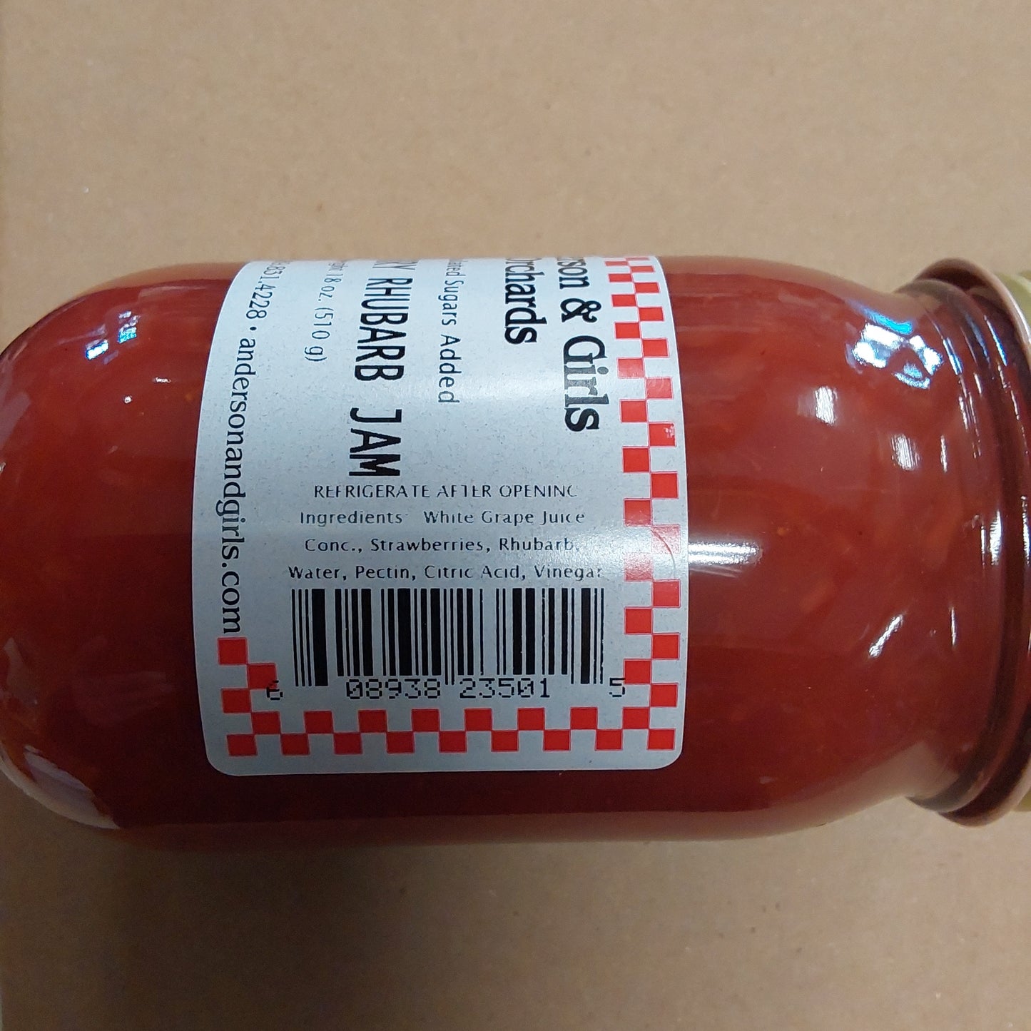 SF STRAWBERRY RHUBARB JAM