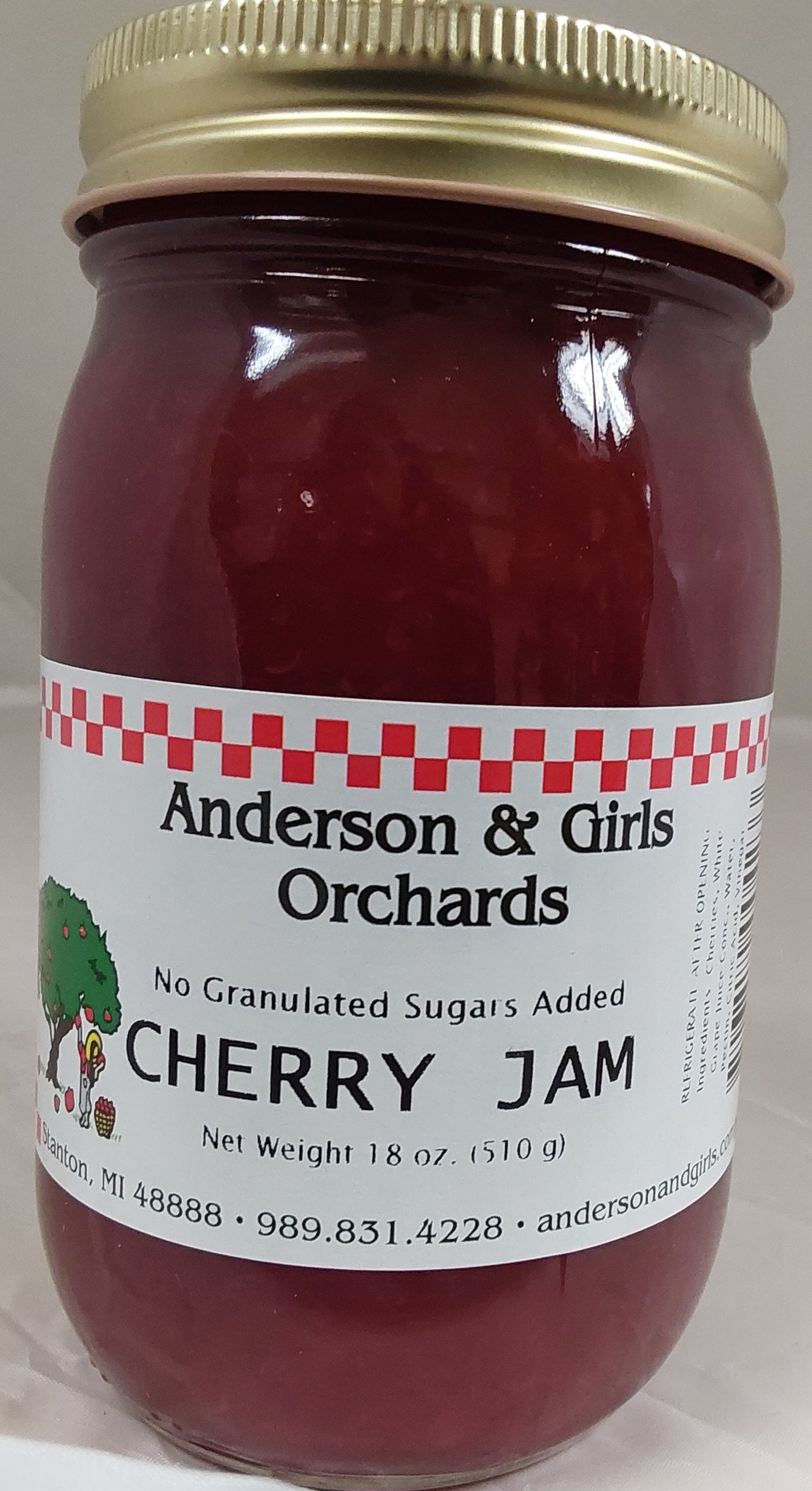 SF CHERRY JAM 16 OZ