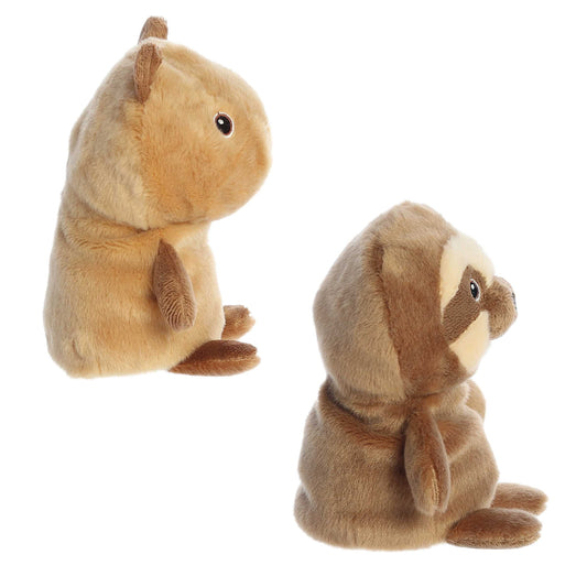 SLOTH/CAPYBARA REVERSIBLE STUFFED ANIMAL