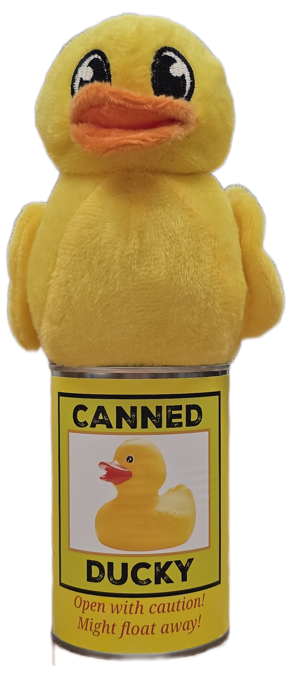 Canned Ducky | Plush Rubber Ducky Stuffed Animal