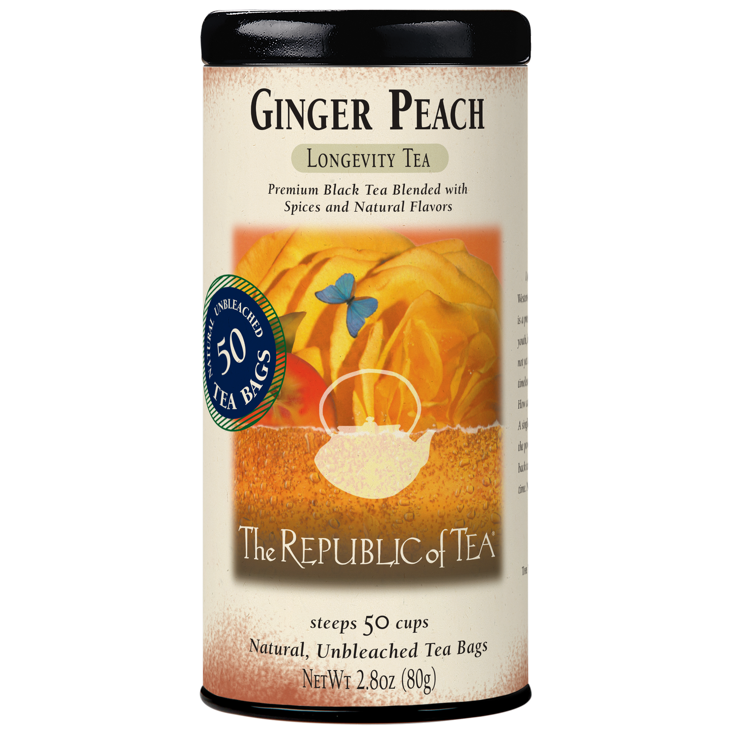 Ginger Peach Black (50 Tea Bags)