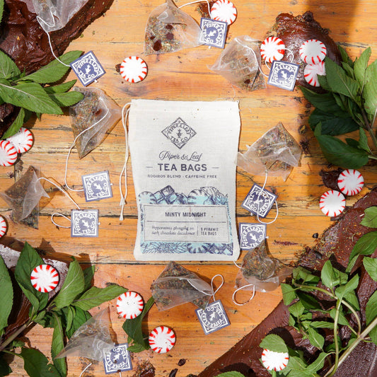 Minty Midnight 9ct Tea Bags in Muslin
