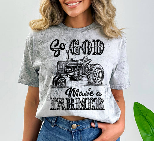 So God Made a Farmer Colorblast Tee