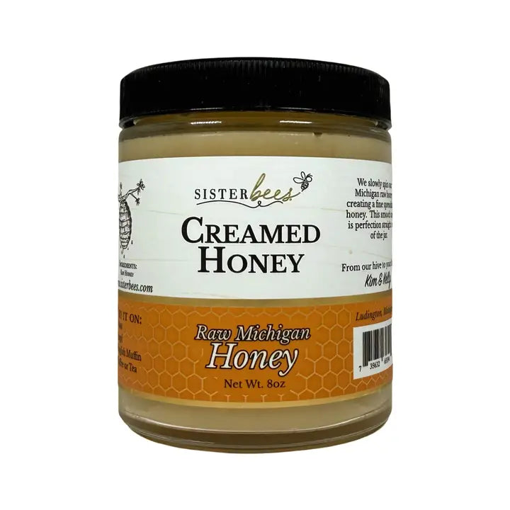 RAW MICHIGAN CREAMED HONEY 8 OZ