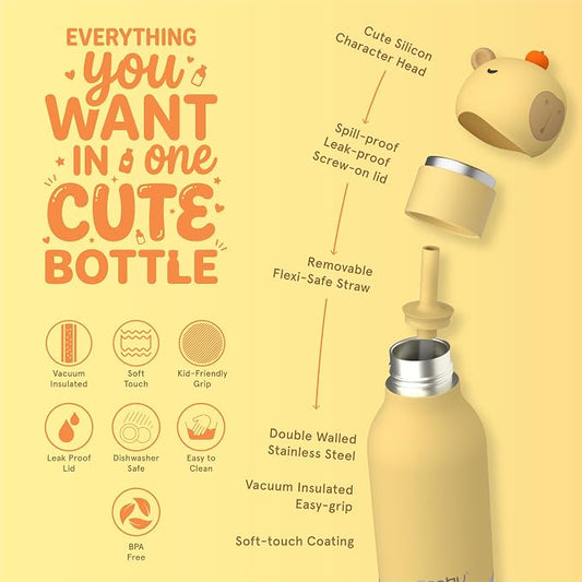 BESTIE CAPYBARA 16 OZ WATER BOTTLE