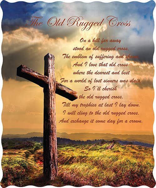 Old Rugged Cross Inspirational Quilted Throw