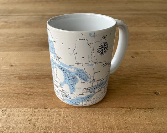 GREAT LAKES MAP MUG