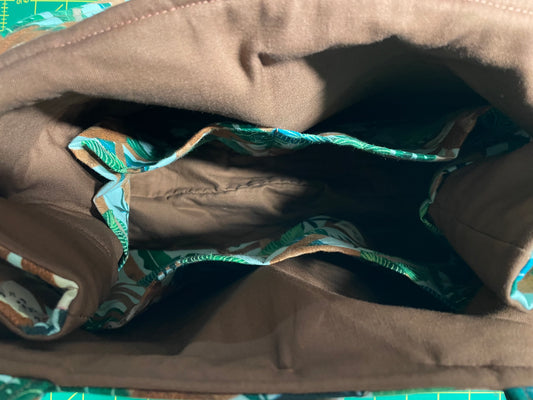 Sloths on Vines Mini Bow Tucks Handbag