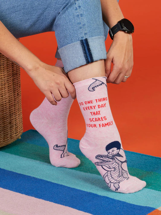 SCARES YOUR FAMILY CREW SOCKS