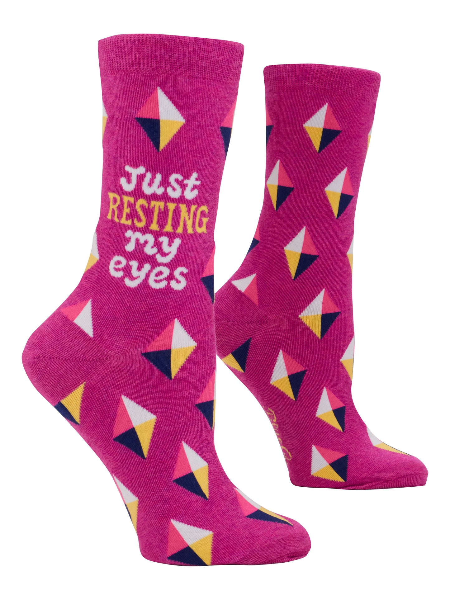 RESTING MY EYES CREW SOCKS