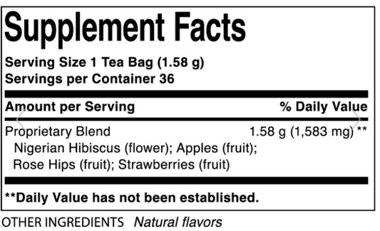 Strawberry Hibiscus (36 Tea Bags)