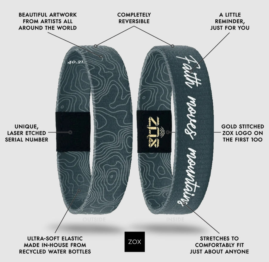 Faith Moves Mountains Bible Verse Interactive Zox Bracelet
