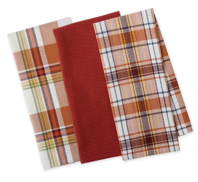 Autumn Harvest Heavyweight Essentials Dishtowel Set of 3 - 18x28"