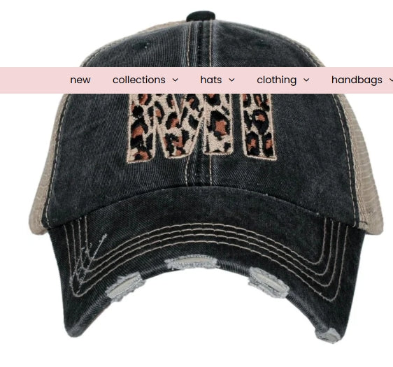 MI Leopard Print Trucker Hat