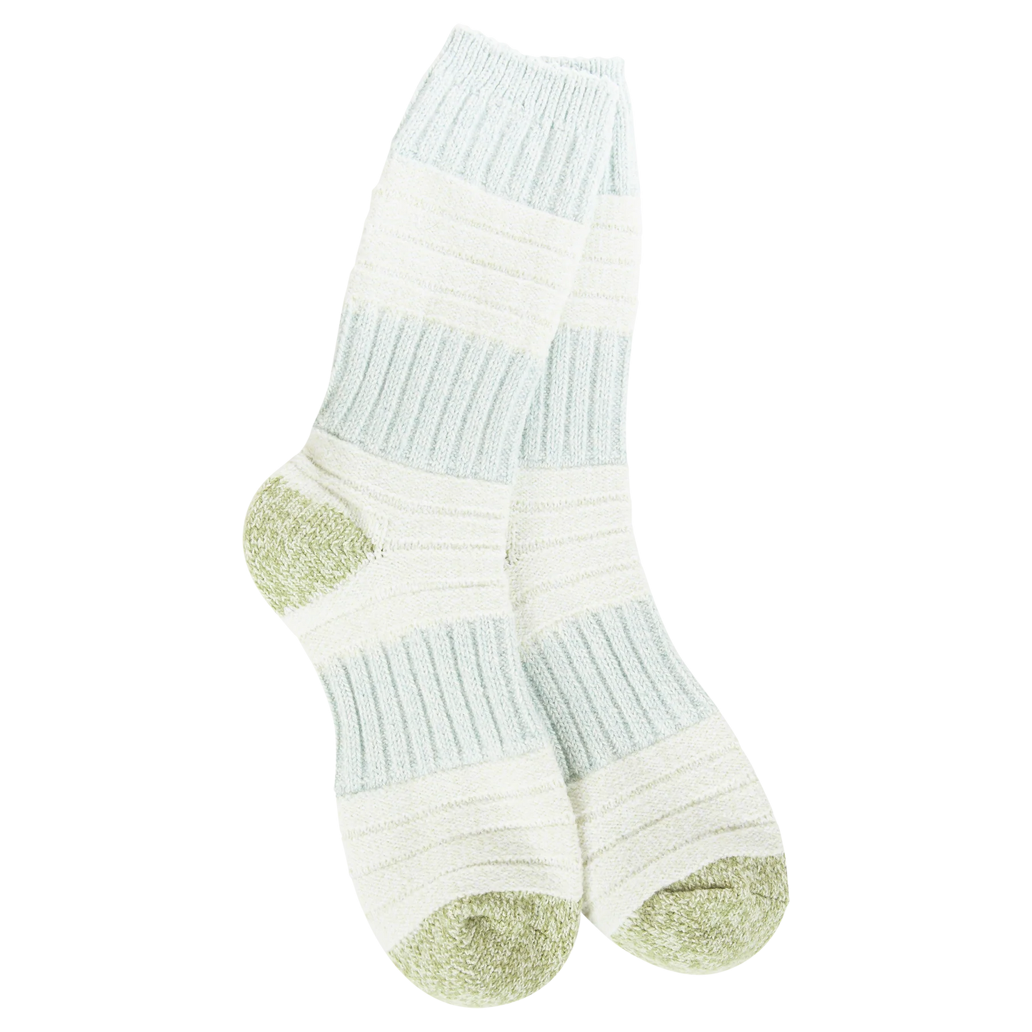 WORLDS SOFTEST GREEN/BLUE SOCKS
