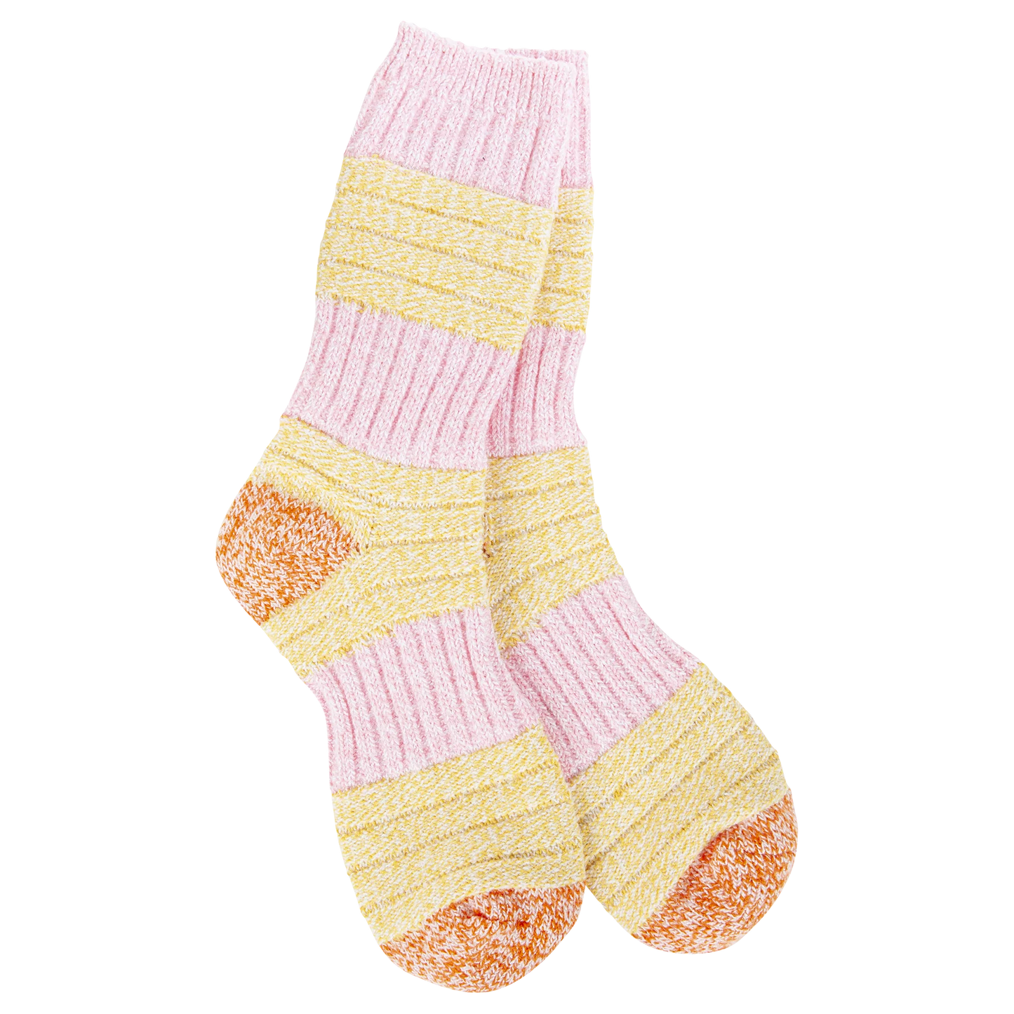 WORLDS SOFTEST PINK/HONEY SOCKS
