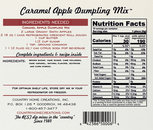 Artisan Kitchen Caramel Apple Dumpling Mix