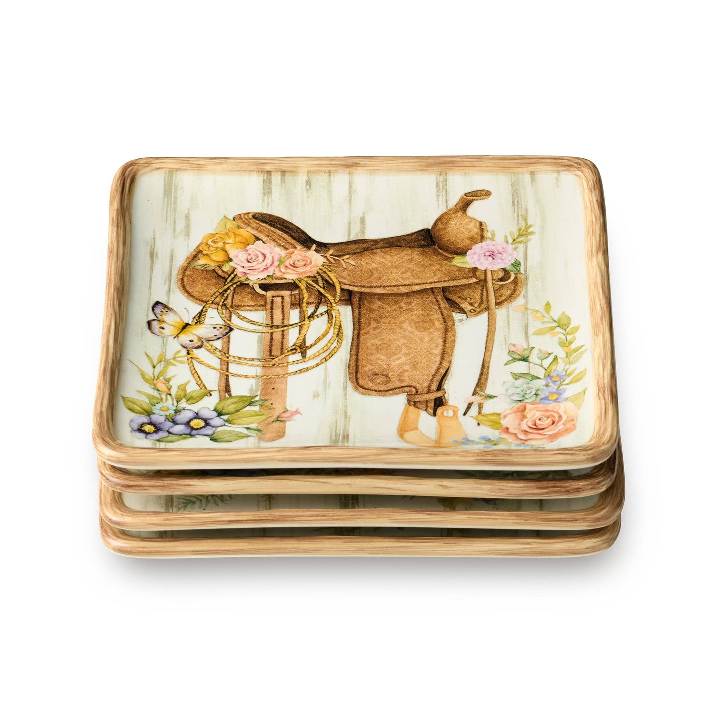 Rosewood Ranch Canape Plates, 6" 4 asst.