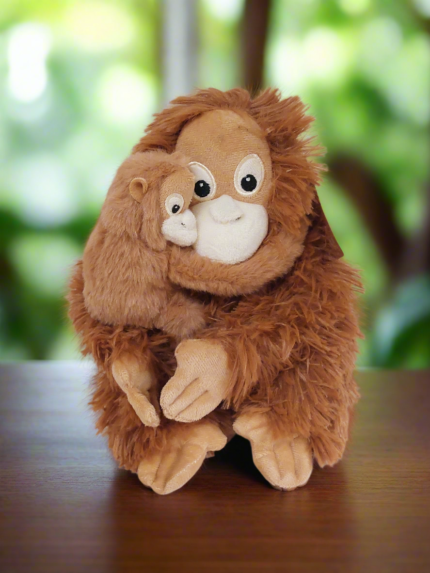 Mom & Baby 12" Orangutan