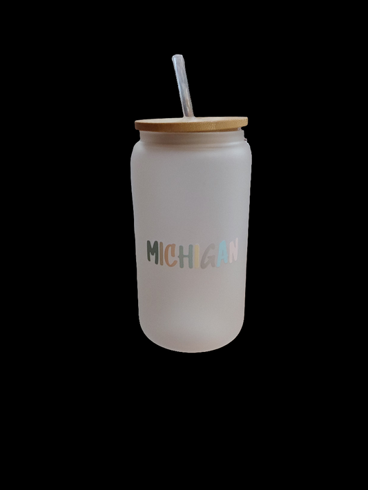 MICHIGAN FROSTED MUG- PASTEL