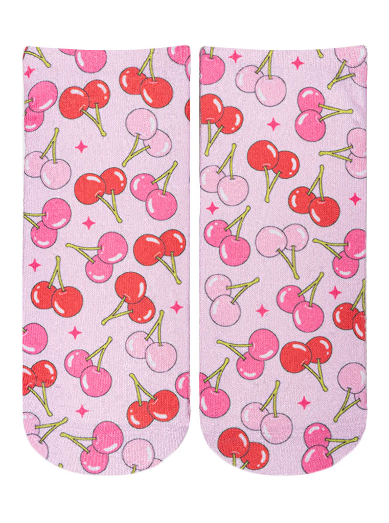 Cherry Print Ankle Socks