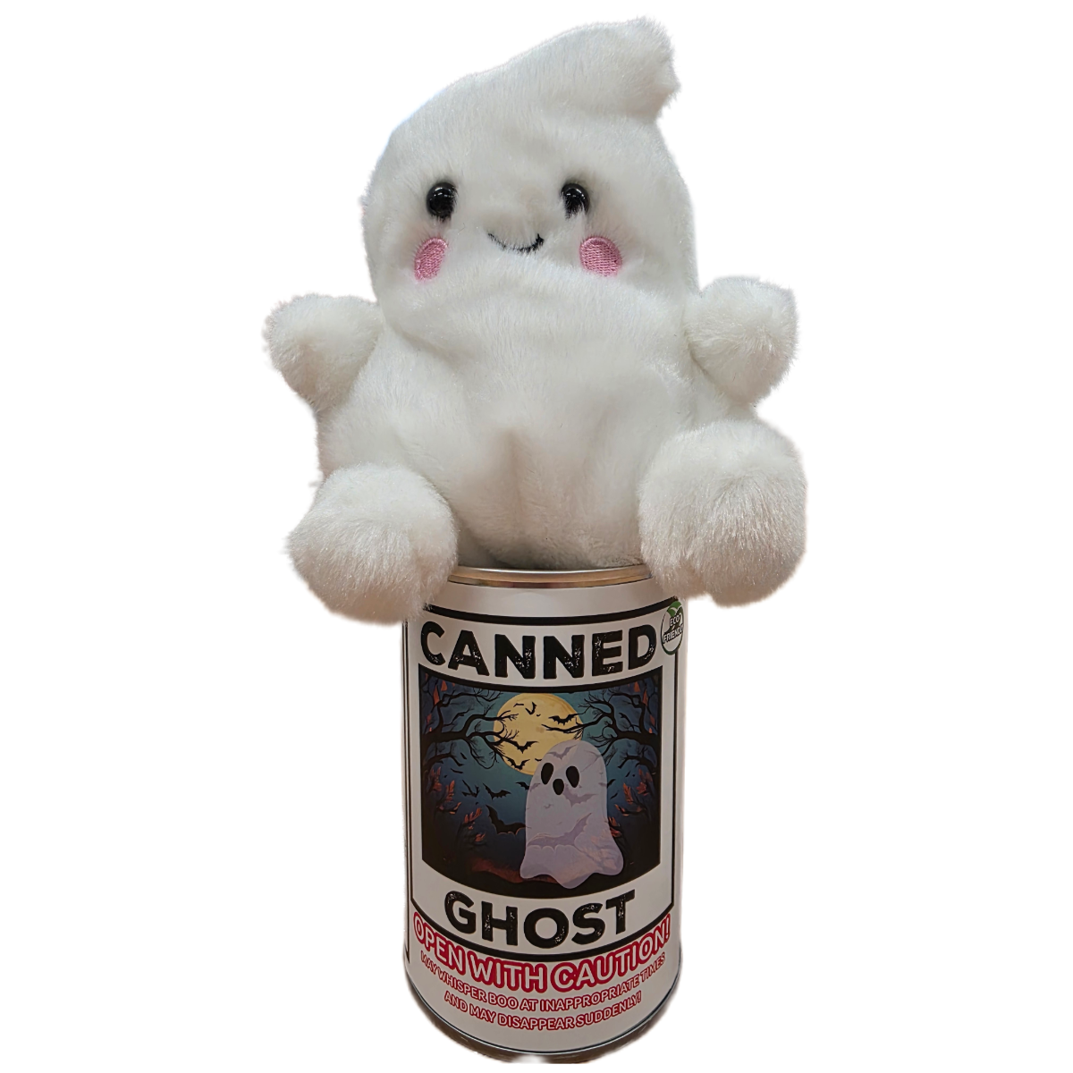 Canned Ghost- Halloween Plush Gift in Can