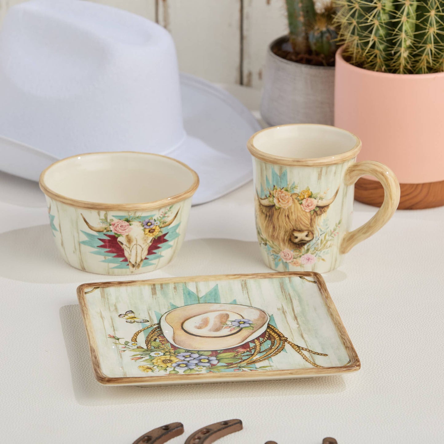 Rosewood Ranch Ice Cream Bowl 5.25" x 3" 4 asst.