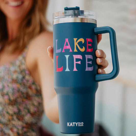 LAKE LIFE TUMBLER W/HANDLE