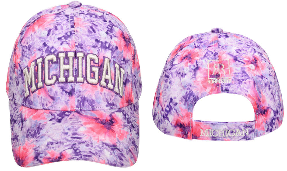 MICHIGAN PURPLE FLORAL HAT