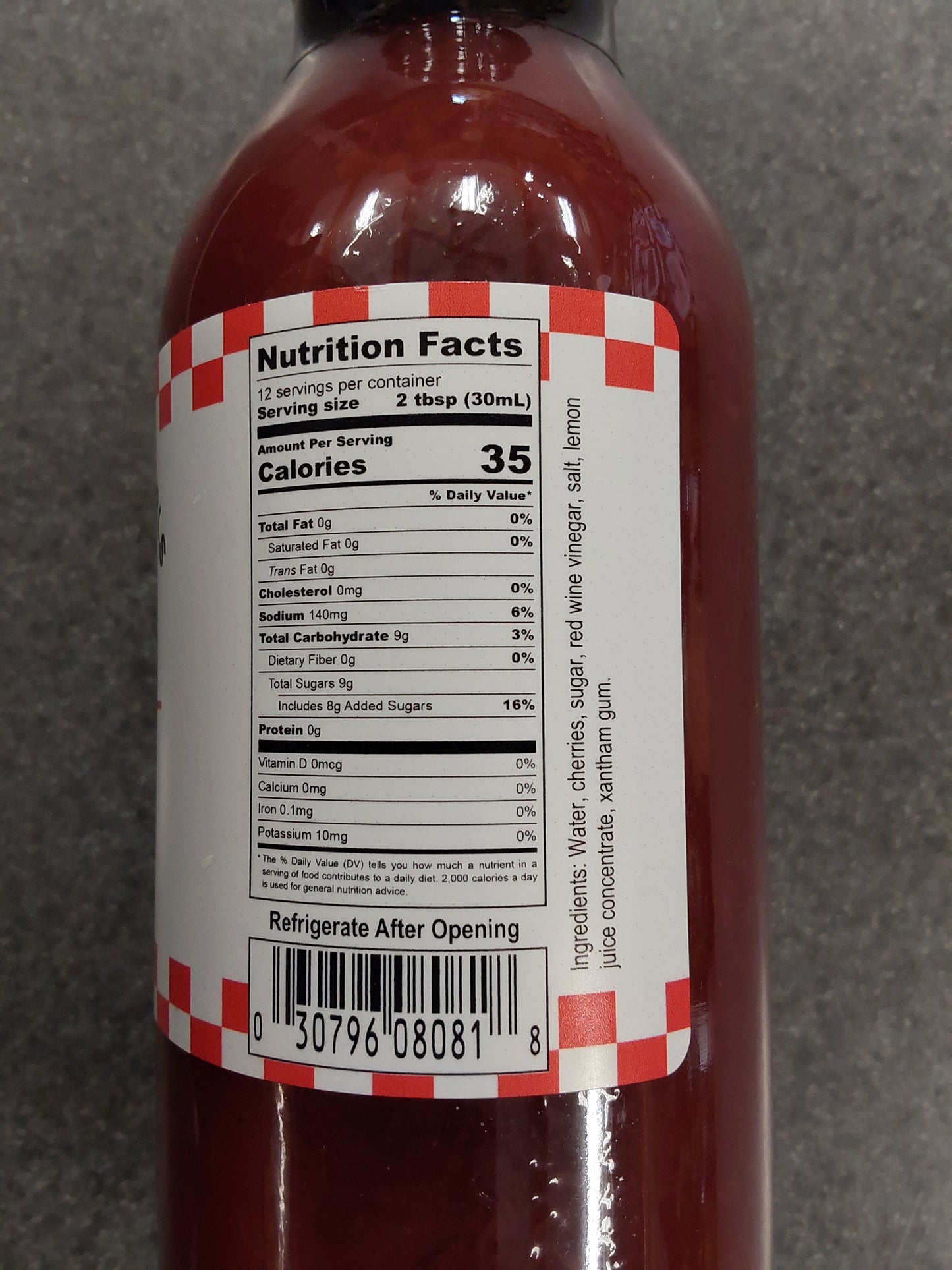 CHERRY VINAIGRETTE 12 OZ