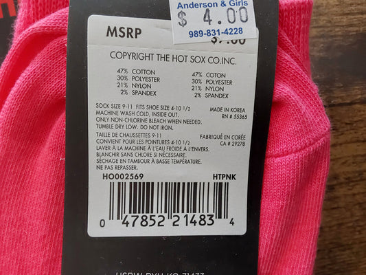 DONUTS HOT PINK SOCKS