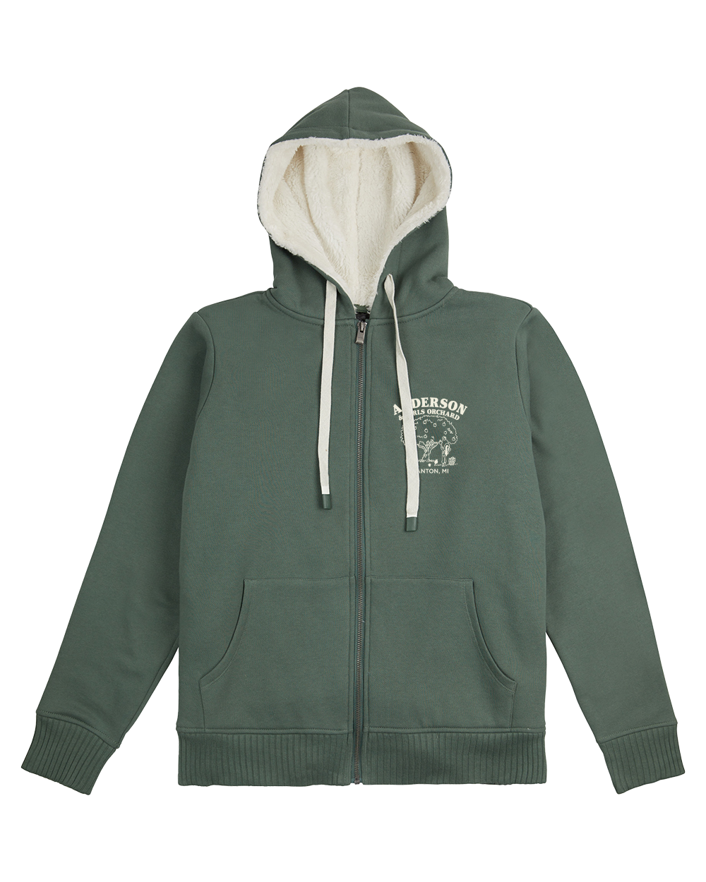 ALPINE SHERPA ZIP UP HOODIE