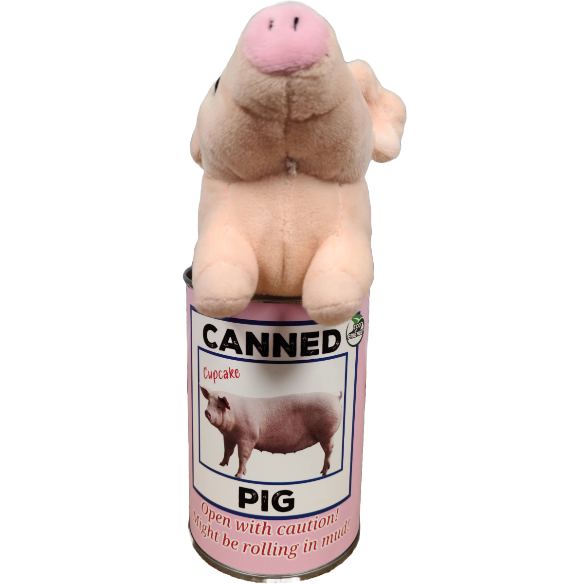 Canned Pig | Stuffed Farm Animal Plush w/Funny Jokes