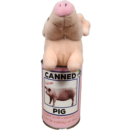 Canned Pig | Stuffed Farm Animal Plush w/Funny Jokes