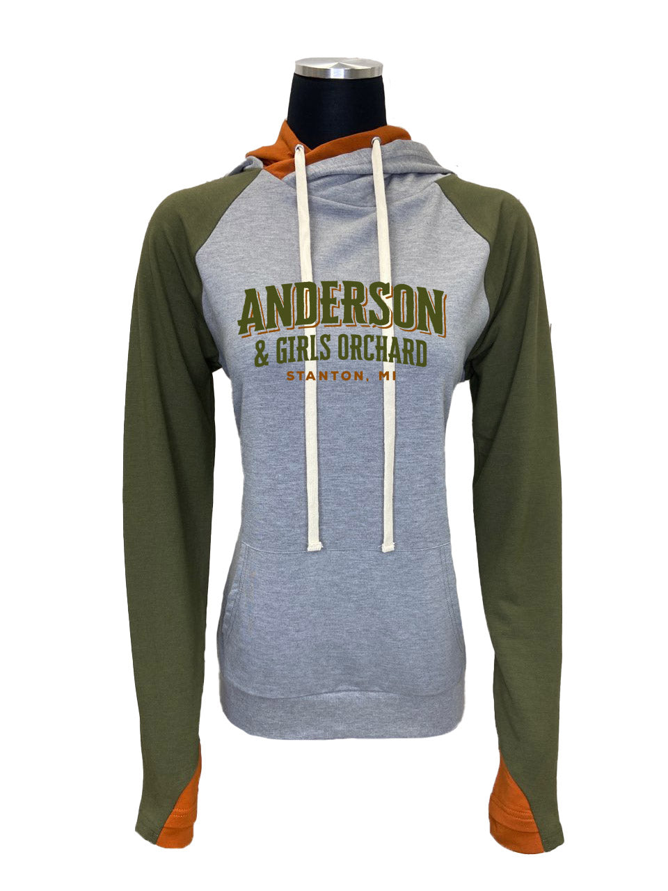 DOUBLE HOODIE ANDERSON & GIRLS OLIVE EARTH