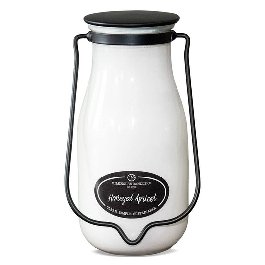 14 oz Milkbottle Candle: Honeyed Apricot