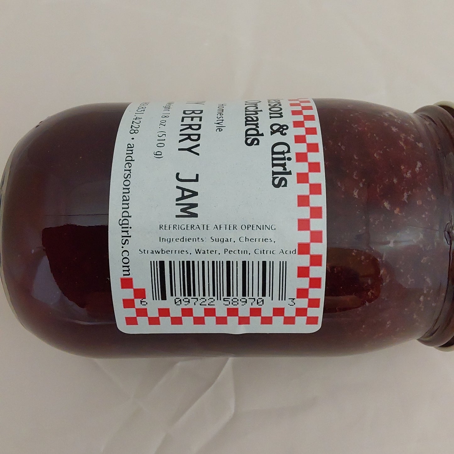 CHERRY BERRY JAM 16 OZ