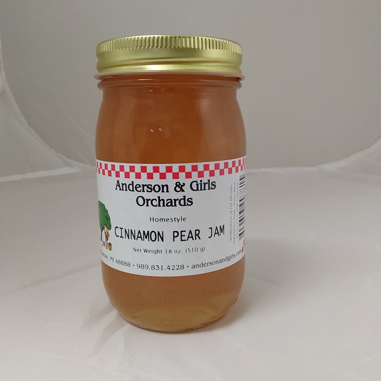 CINNAMON PEAR JAM 18 OZ