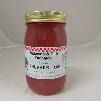 RHUBARB JAM 16 OZ