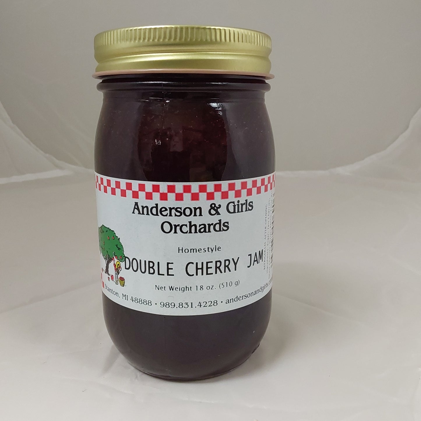 DOUBLE CHERRY JAM 18 OZ