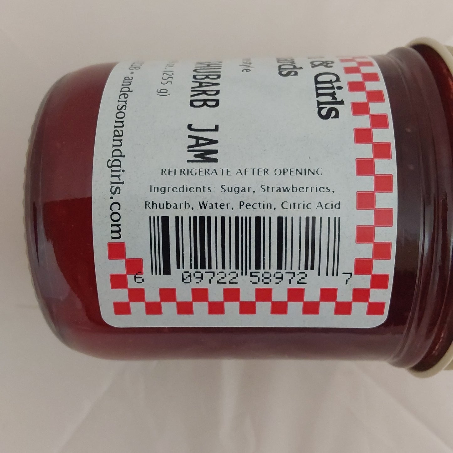 STRAWBERRY RHUBARB JAM 9 OZ