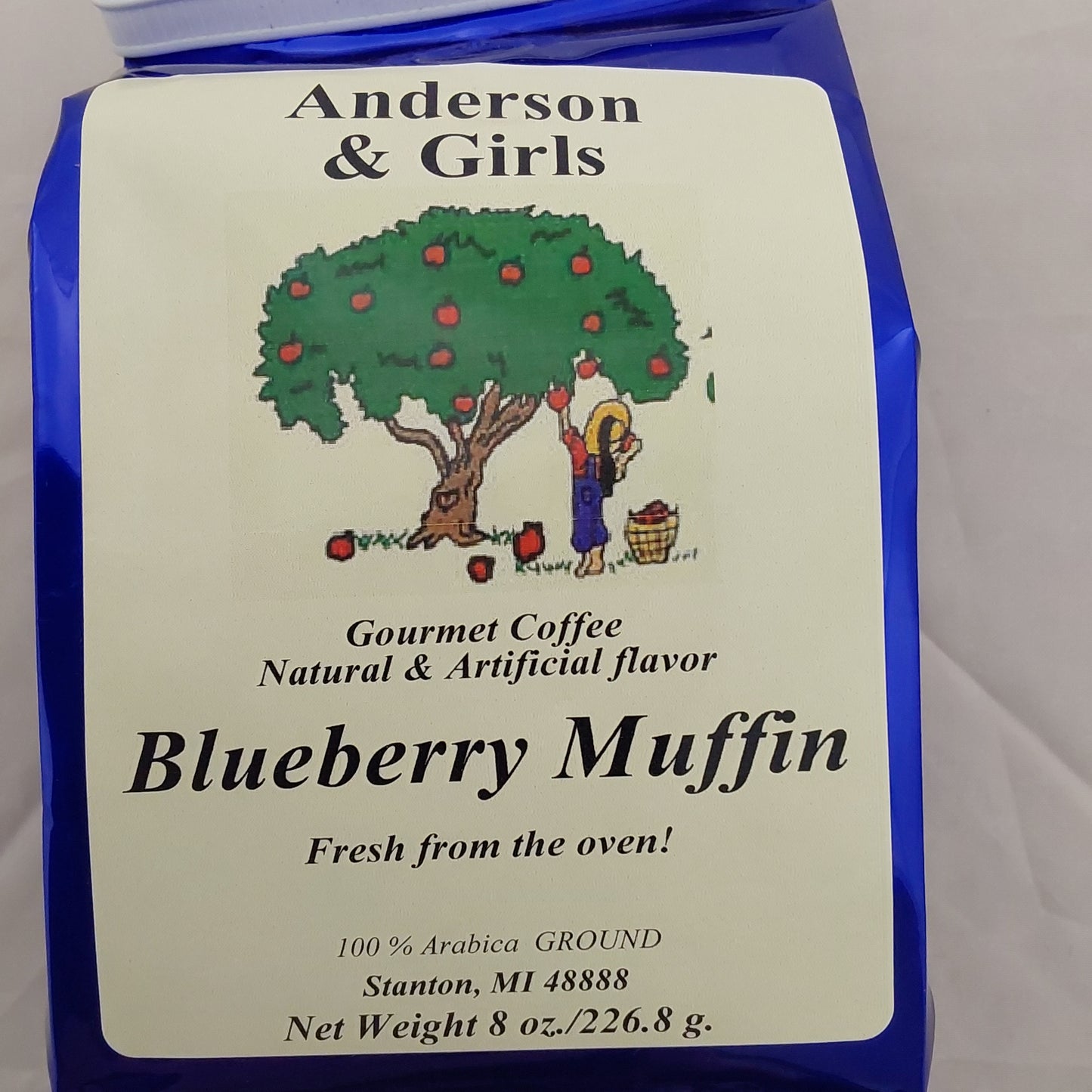 BLUEBERRY MUFFIN 8OZ COFFEE