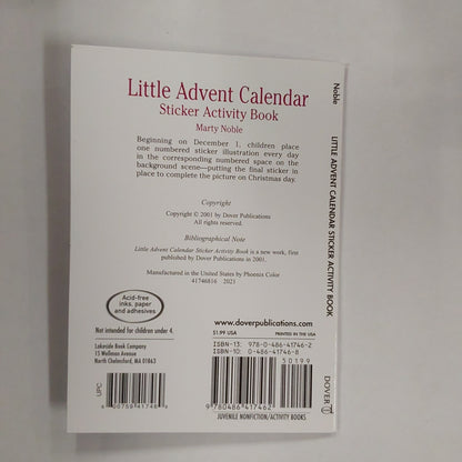 LITTLE ADVENT CALENDER STICKER ACTIVITY BOOK